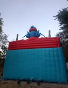 C8841位于昌吉屯河畔花田林海露营区儿童游泳池带滑梯转让