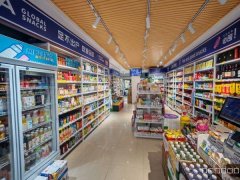 C12481中亚北路实验学校对面88平食品店转让